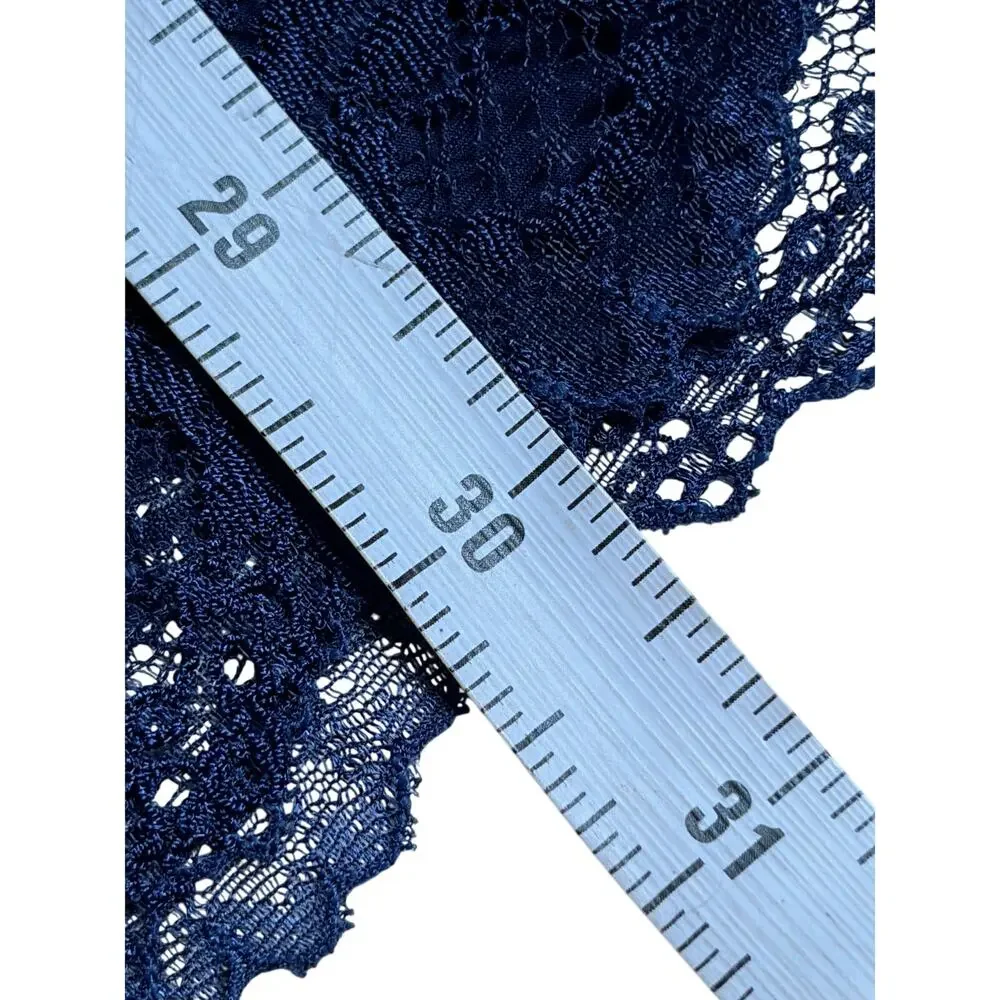 Victoria's Secret Satin Slip Dress (Navy Blue) - Extra Small